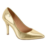 Vizzano 1184-1501 Pointy Toe Pump in Golden Metallic Napa