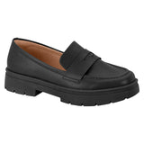 Vizzano 1422-100 Flat Loafer in Black Napa