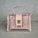 Vizzano 10028-1 Shoulder Bag in Pastel Pink Vinyl