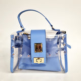 Vizzano 10028-1 Shoulder Bag in Blue Vinyl