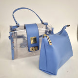 Vizzano 10028-1 Shoulder Bag in Blue Vinyl