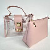 Vizzano 10028-1 Shoulder Bag in Pastel Pink Vinyl