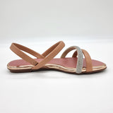 Beira Rio 8367-641 Flat Sandal in Nude