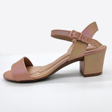 Beira Rio 8246-1176 Low Heel Sandal in Nude