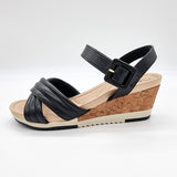 Modare 7123-124 Comfort Wedge in Black Napa