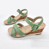 Modare 7123-124 Comfort Wedge in Green Napa