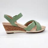 Modare 7123-124 Comfort Wedge in Green Napa