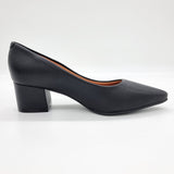 Vizzano 1220-315 Block Heel Pump in Black Napa