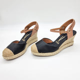 Vizzano 1277-1024 Espadrille Wedge in Black/Nude