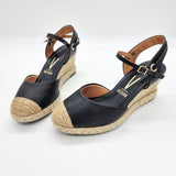 Vizzano 1277-1024 Espadrille Wedge in Black