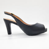 Vizzano 1840-314 Slingback Pump in Black Napa