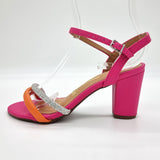 Vizzano 6262-1009 Block Heel Sandal in Pink / Orange