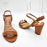 Vizzano 6262-474 Block Heel Sandal in Camel Napa