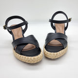 Beira Rio 8486-108 Espadrille Wedge Sandal in Black