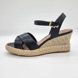 Beira Rio 8486-108 Espadrille Wedge Sandal in Black