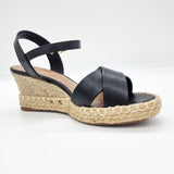 Beira Rio 8486-108 Espadrille Wedge Sandal in Black