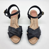 Modare 7164-100 Wedge Sandal in Black Napa