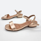 Beira Rio 8504-202 Flat Sandal in Rose Gold