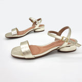 Beira Rio 8504-202 Flat Sandal in Gold