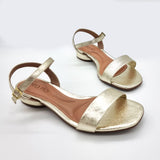 Beira Rio 8504-202 Flat Sandal in Gold