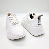 Vizzano 1408-100 Wedge Sole Sneaker in White