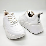 Vizzano 1408-100 Wedge Sole Sneaker in White