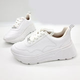 Vizzano 1408-100 Wedge Sole Sneaker in White