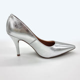 Vizzano 1184-1501 Pointy Toe Pump in Silver Metallic Napa