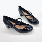 Beira Rio 4777-475 Low Heel Mary-Jane Pump in Black Patent