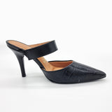 Vizzano 1184-1189 Pointy Toe Mule Pump in Black