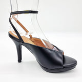 Vizzano 6210-1041 Strappy Peeptoe Pump in Black Napa