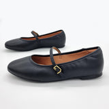 Vizzano 1432-101 Mary-Jane Flat in Black