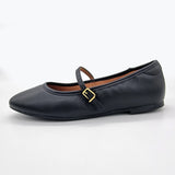 Vizzano 1432-101 Mary-Jane Flat in Black