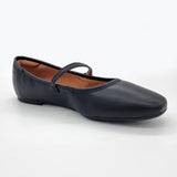 Vizzano 1432-101 Mary-Jane Flat in Black