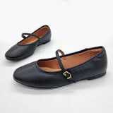 Vizzano 1432-101 Mary-Jane Flat in Black