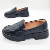 Vizzano 1422-100 Flat Loafer in Black Napa