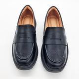 Vizzano 1422-100 Flat Loafer in Black Napa