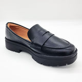 Vizzano 1422-100 Flat Loafer in Black Napa