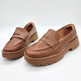 Vizzano 1422-100 Flat Loafer in Caramel Napa