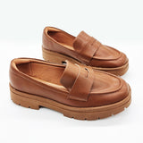 Vizzano 1422-100 Flat Loafer in Caramel Napa