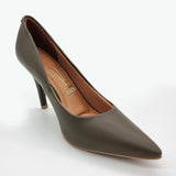 Vizzano 1184-1101 Pointy Toe Pump in Olive Napa