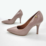 Vizzano 1184-1101 Pointy Toe Pump in Taupe Patent