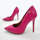 Vizzano 1421-100 Pointy Toe Stiletto Pump in Pink Patent