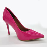 Vizzano 1421-100 Pointy Toe Stiletto Pump in Pink Patent