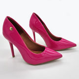 Vizzano 1421-100 Pointy Toe Stiletto Pump in Pink Patent