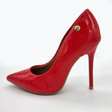 Vizzano 1421-100 Pointy Toe Stiletto Pump in Red Patent