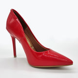 Vizzano 1421-100 Pointy Toe Stiletto Pump in Red Patent