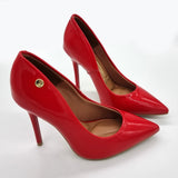 Vizzano 1421-100 Pointy Toe Stiletto Pump in Red Patent