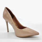 Vizzano 1421-100 Pointy Toe Stiletto Pump in Beige Patent