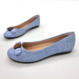 Moleca 5800-101 Round Toe Flat in Jeans